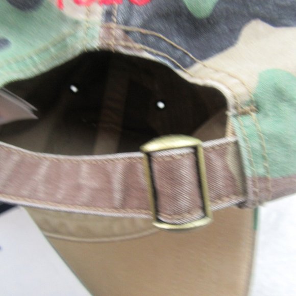 Polo Ralph Lauren Camo Tiger Patch Baseball Hat Cap Adjustable Fit NEW - Picture 9 of 15